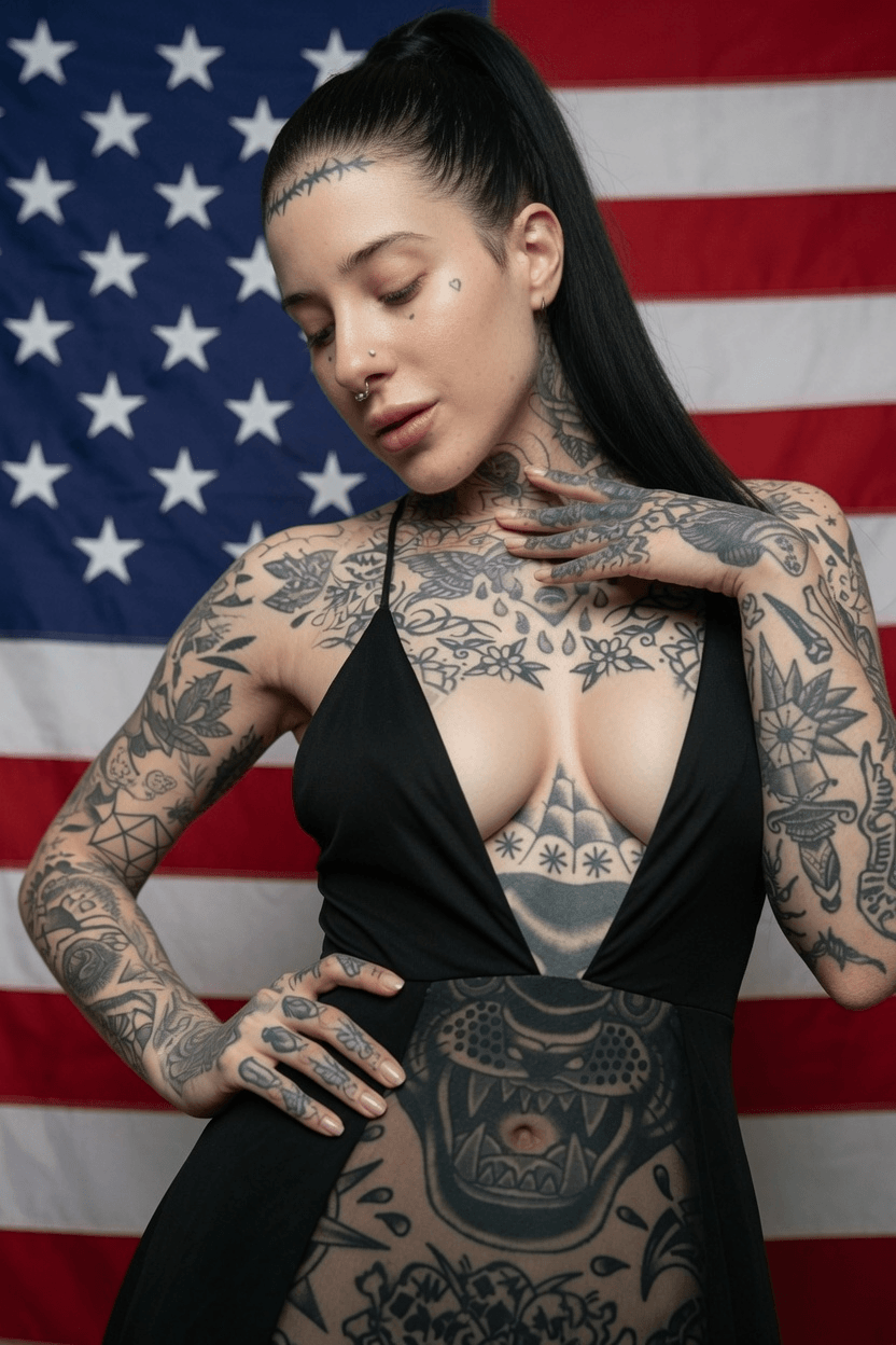 Awlivv Step-Sis Roleplay: @awlivv Tattooed Goth Girl Begs for Creampie
